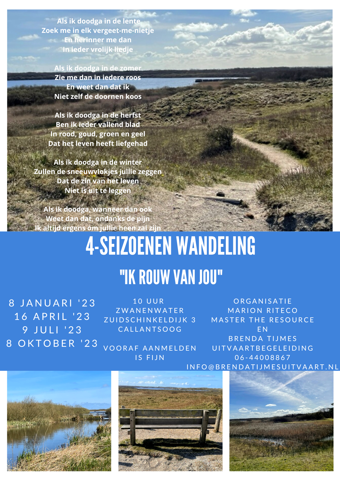 4-seizoenenwandeling "Ik rouw van jou"